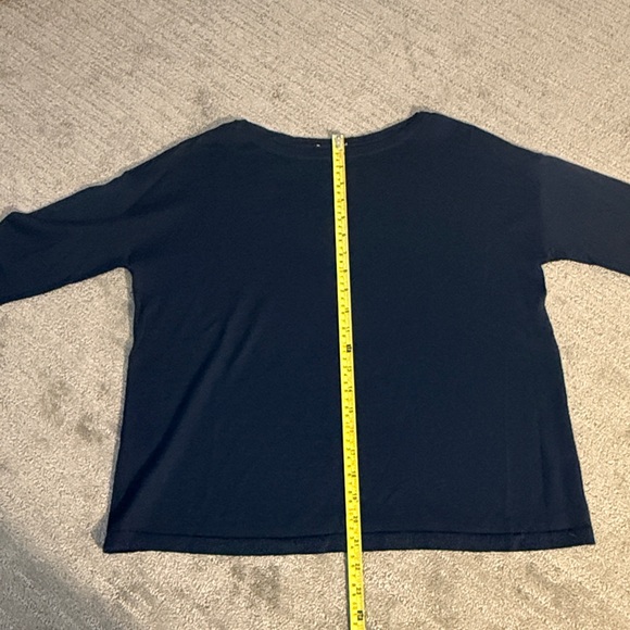 J. Jill Navy Blue Crew Neck Sweater - Picture 2 of 7